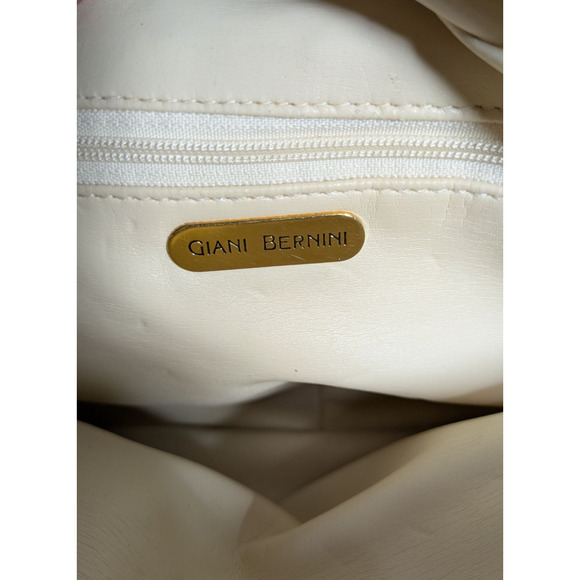 GIANI BERNINI - Gold Purse - Handbag -10x8x3 - Chain and Leather Strap - Picture 2 of 12